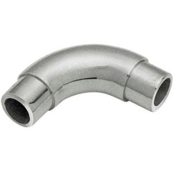 Lavi Industries Lavi Industries, Flush Elbow Fitting, Radius, for 1" Tubing, Satin Stainless Steel 44-731/1